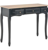 VidaXL Bijzettafeltje met 3 lades zwart