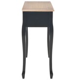 VidaXL Bijzettafeltje met 3 lades zwart