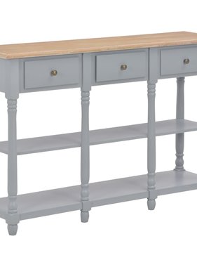VidaXL Wandtafel 120x30x76 cm MDF grijs