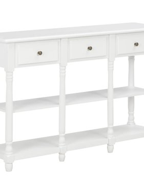 VidaXL Wandtafel 120x30x76 cm MDF wit