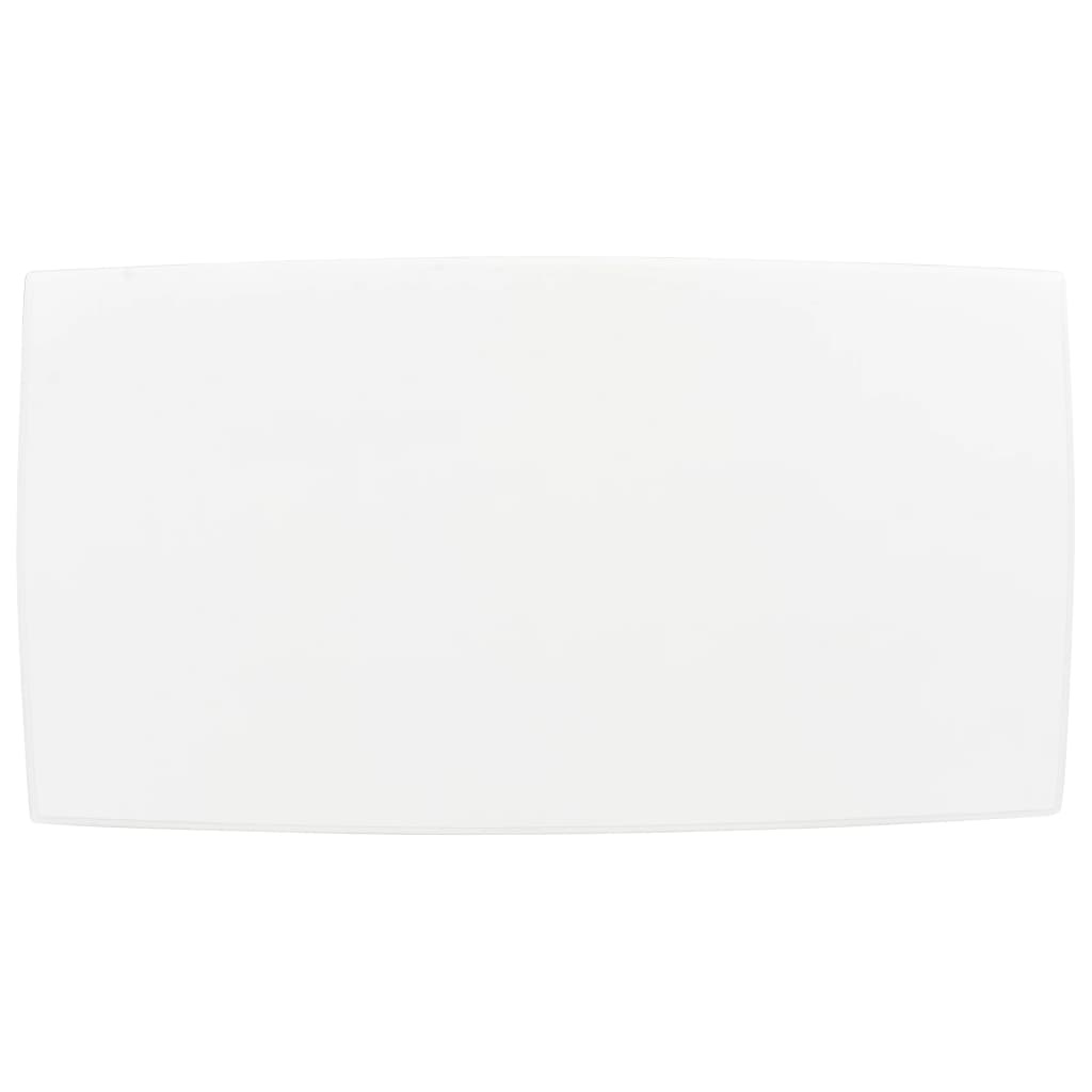 VidaXL Salontafel 110x60x40 cm massief grenenhout wit