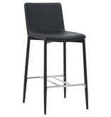 VidaXL Barstoelen 4 st kunstleer zwart