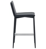 VidaXL Barstoelen 4 st kunstleer zwart