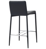 VidaXL Barstoelen 4 st kunstleer zwart