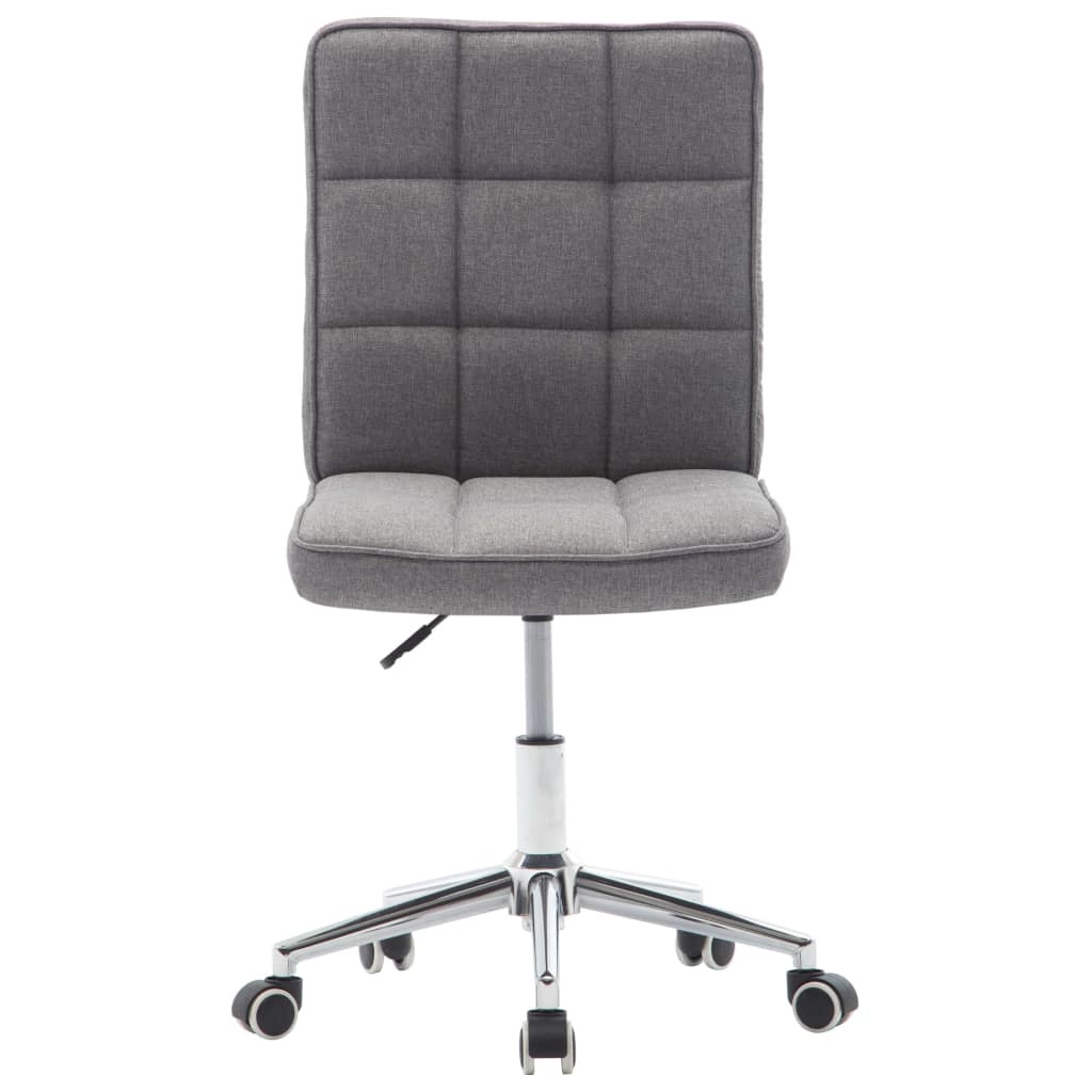 VidaXL Eetkamerstoelen 4 st stof lichtgrijs