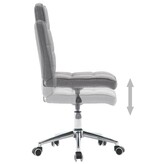 VidaXL Eetkamerstoelen 4 st stof lichtgrijs