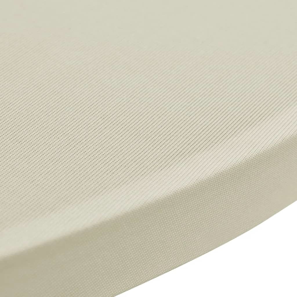 VidaXL Statafelhoes 4 st stretch Ø 60 cm crème