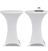 VidaXL Statafelhoes 4 st stretch Ø 60 cm wit