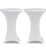 VidaXL Statafelhoes 4 st stretch Ø 60 cm wit