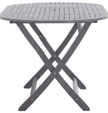 VidaXL 9-delige Tuinset massief acaciahout grijs