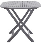 VidaXL 7-delige Tuinset massief acaciahout grijs