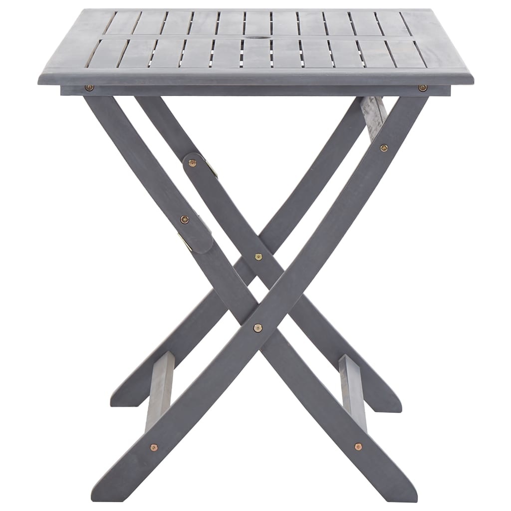 VidaXL 7-delige Tuinset massief acaciahout grijs