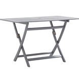 VidaXL 5-delige Tuinset massief acaciahout grijs