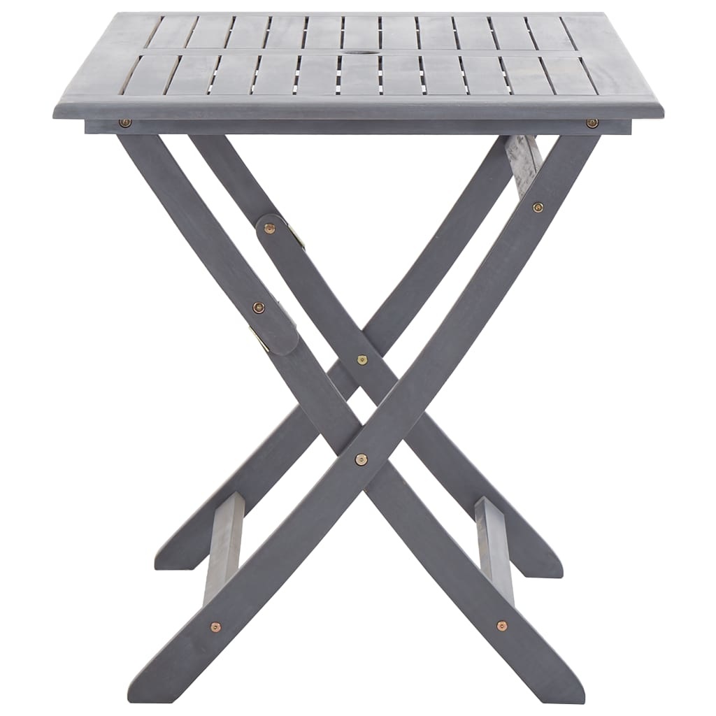 VidaXL 5-delige Tuinset massief acaciahout grijs