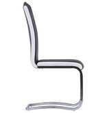 VidaXL Eetkamerstoelen 6 st kunstleer zwart