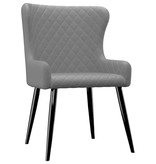 VidaXL Eetkamerstoelen 4 st stof zwart