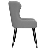 VidaXL Eetkamerstoelen 4 st stof zwart