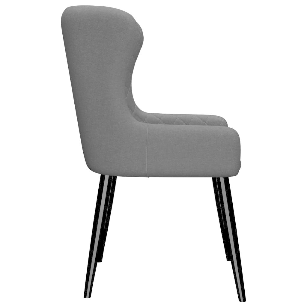 VidaXL Eetkamerstoelen 4 st stof zwart