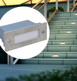 VidaXL LED verzonken traplamp 6 st 44x111x56 mm