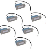 VidaXL LED verzonken traplamp 6 st 44x111x56 mm