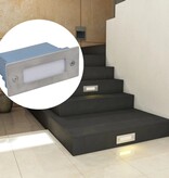 VidaXL LED verzonken traplamp 6 st 44x111x56 mm