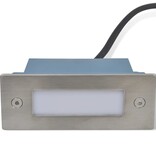 vidaXL LED verzonken traplamp 6 st 44x111x56 mm