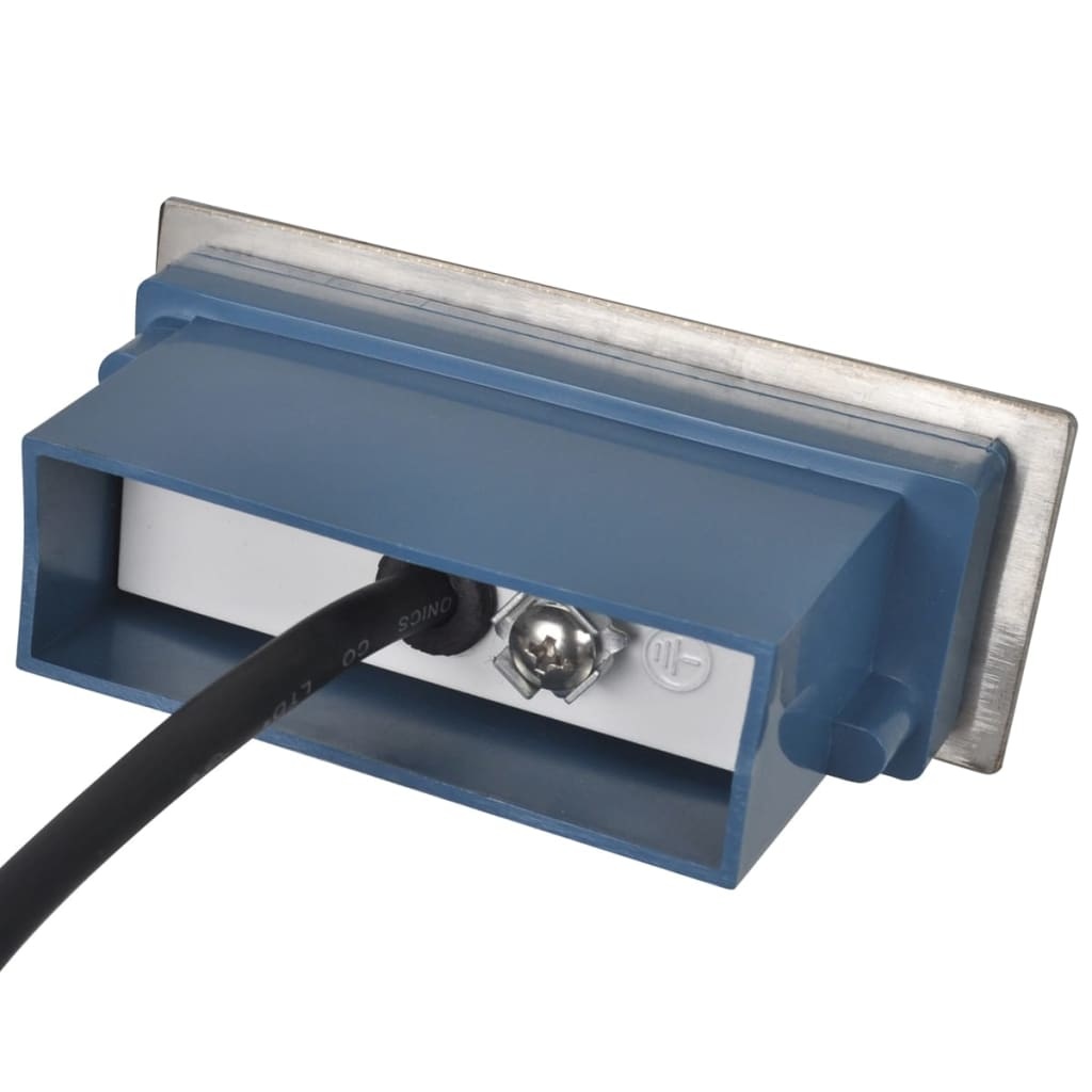 VidaXL LED verzonken traplamp 6 st 44x111x56 mm