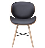 VidaXL Eetkamerstoelen 6 st gebogen hout en kunstleer