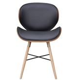 vidaXL Eetkamerstoelen 6 st gebogen hout en kunstleer