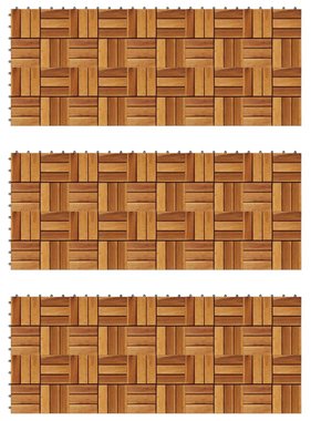 VidaXL Terrastegels 30x30 cm acaciahout 30 st