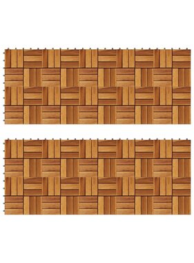 vidaXL Terrastegels 30 x 30 cm Acacia set van 20