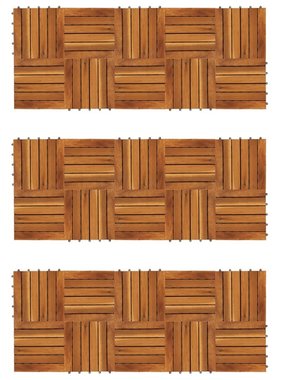 VidaXL Terrastegels verticaal 30x30 cm acaciahout 30 st