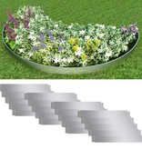 VidaXL Grasboord flexibel 100x15 cm 20 stuks gegalvaniseerd staal