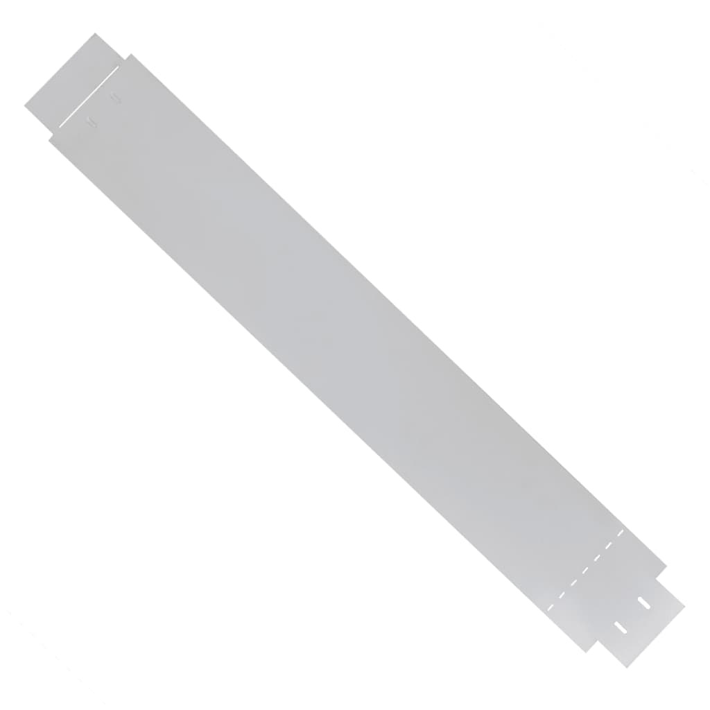 VidaXL Grasboord flexibel 100x15 cm 15 stuks gegalvaniseerd staal
