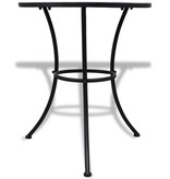 VidaXL 3-delige Bistroset keramische tegel blauw en wit