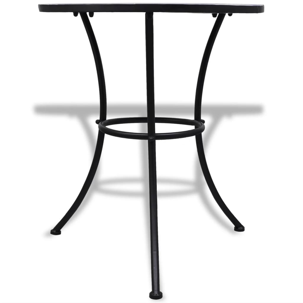 VidaXL 3-delige Bistroset keramische tegel blauw en wit