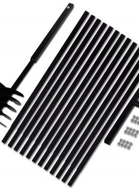 VidaXL Grondboor met handvat 180 mm en verlengstukken 13 m (staal)