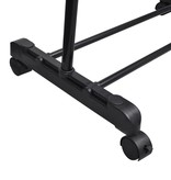 VidaXL Kledingrekken verstelbaar 2 st met 1 ophangrail