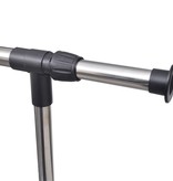 VidaXL Kledingrekken verstelbaar 2 st met 1 ophangrail