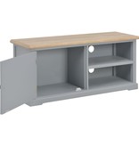 vidaXL Tv-meubel 90x30x40 cm hout grijs