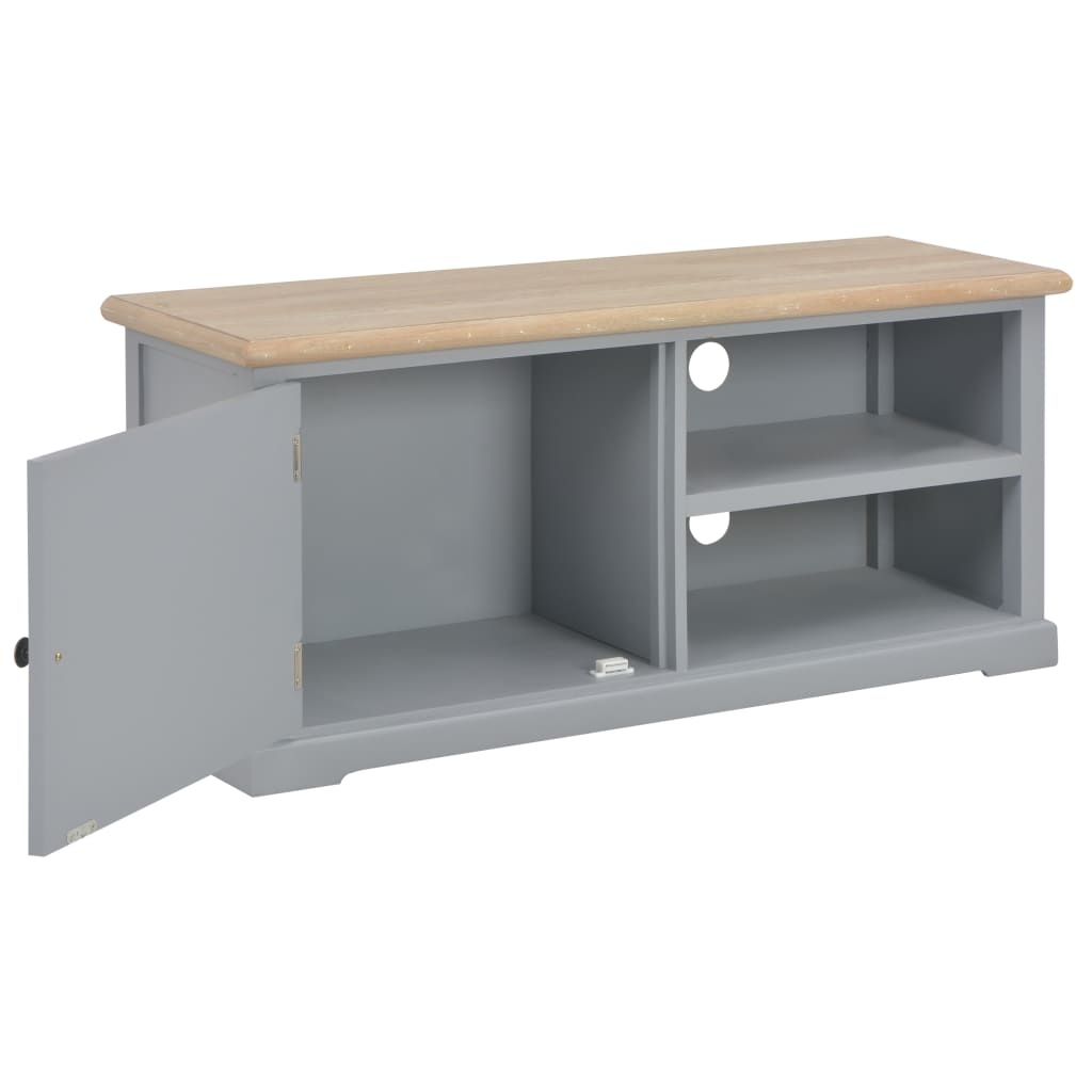 vidaXL Tv-meubel 90x30x40 cm hout grijs