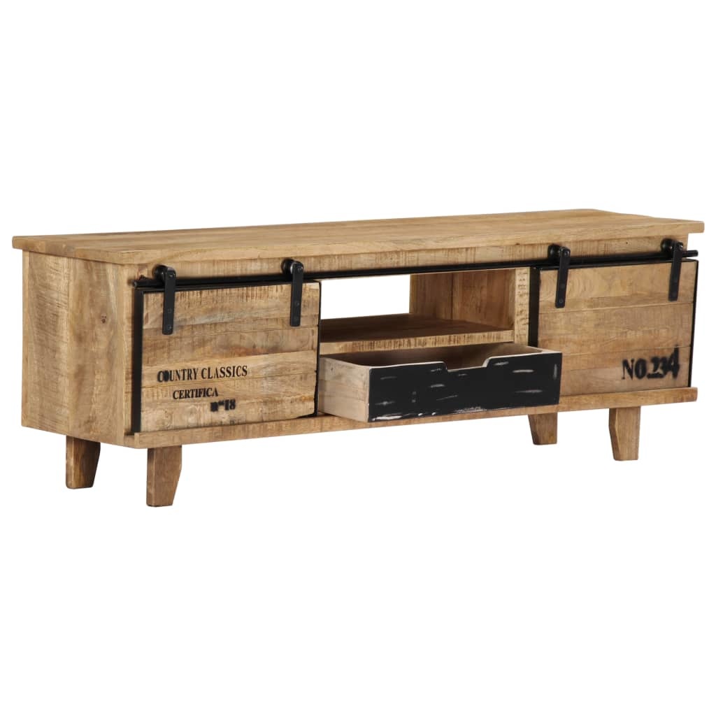 vidaXL Tv-meubel 120x30x40 cm massief mangohout