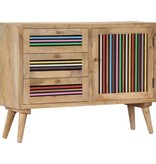 VidaXL Dressoir 100x30x75 cm massief mangohout