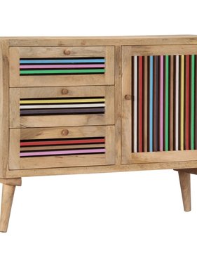 VidaXL Dressoir 100x30x75 cm massief mangohout