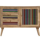 VidaXL Dressoir 100x30x75 cm massief mangohout