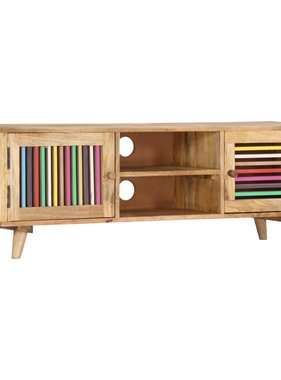 VidaXL Tv-meubel 120x30x40 cm massief mangohout