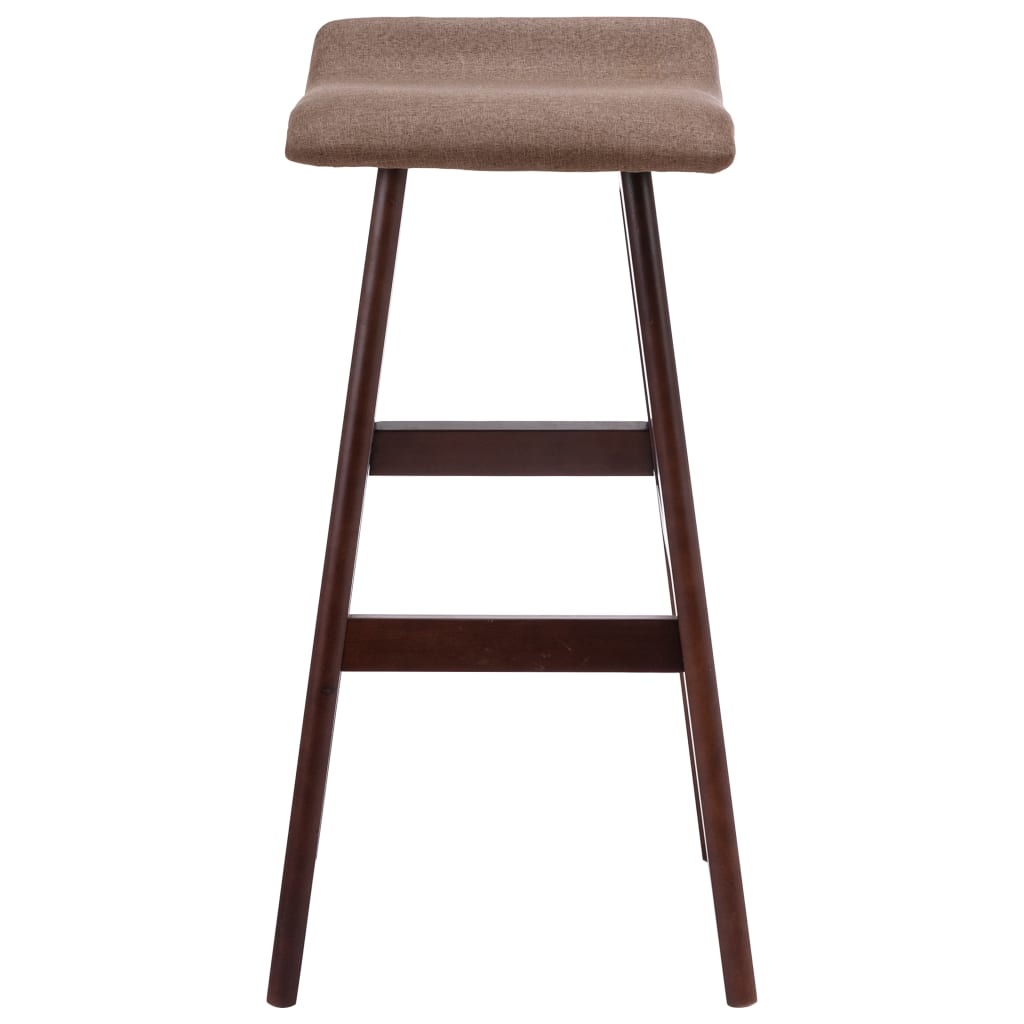 vidaXL Barstoelen 2 st stof taupe