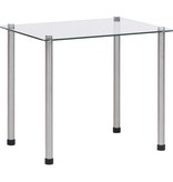 VidaXL 3-delige Tafeltjesset gehard glas transparant