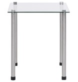 VidaXL 3-delige Tafeltjesset gehard glas transparant
