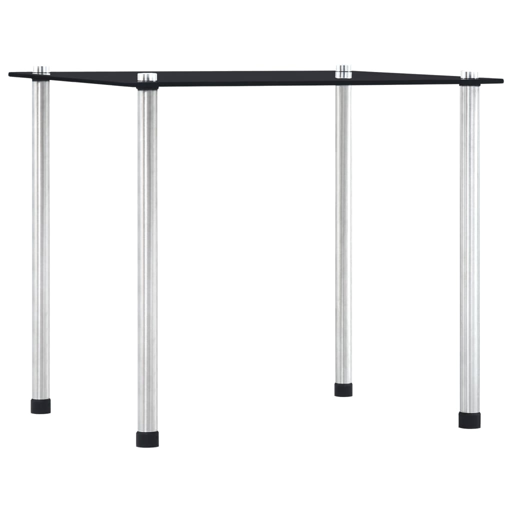 VidaXL 3-delige Tafeltjesset gehard glas zwart